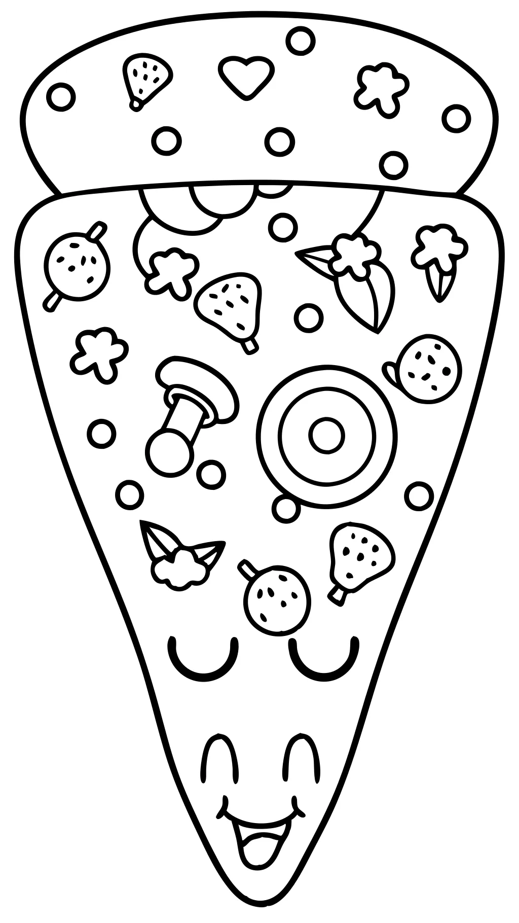 coloriage pizza